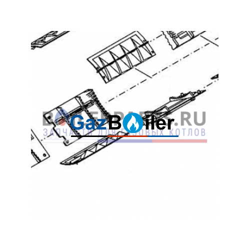 Турбулизатор нижний T1 G615/GE615 / G/GE615 16 Bosch/Buderus/Junkers 8718584433