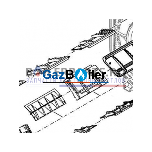 Турбулизатор верхний T2 G615/GE615 / G/GE615 16 Bosch/Buderus/Junkers 8718584432