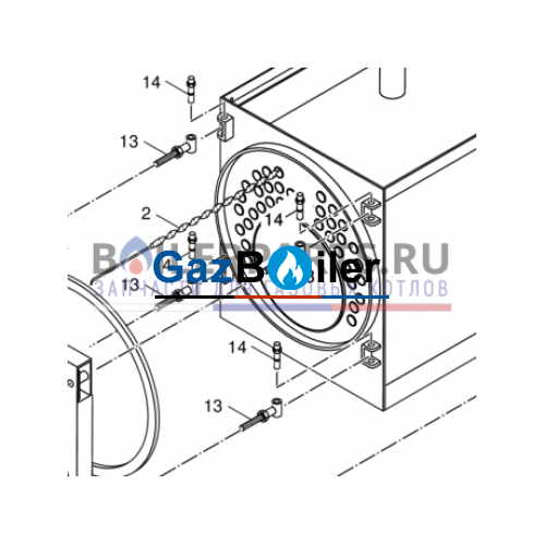 Турбулизатор SK745/SK755-1040 кВт Bosch/Buderus/Junkers 87381196350