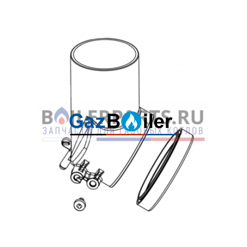 Переходник подключения вентилятора и адаптера U072 / GAZ 6000/7000 W Bosch/Buderus/Junkers 87186434400