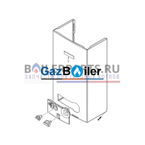 Кожух для WR 14H(GWH 14) / W 125/135 tz Bosch/Buderus 87054312780