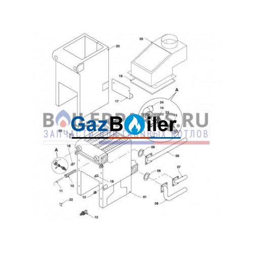 Изоляция теплообменника для котлов Protherm 0020049361