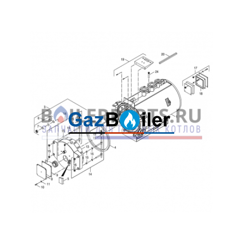 Изоляция тела котла SK655/755 0,6 мм - 1x1м Bosch/Buderus 87381252050