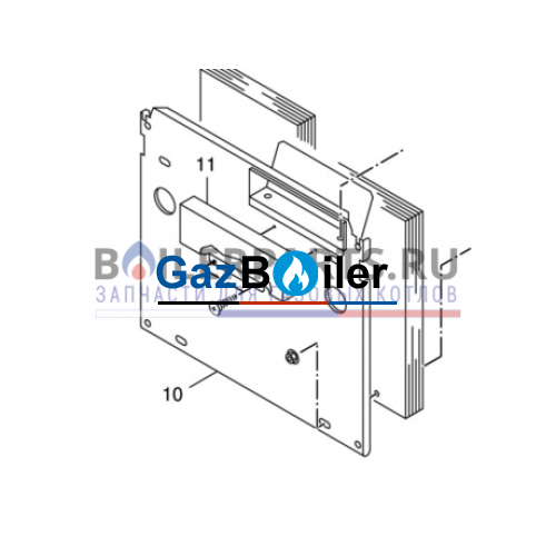 Панель изоляции передняя G234 5 секций 556 мм Bosch/Buderus/Junkers 8718585263
