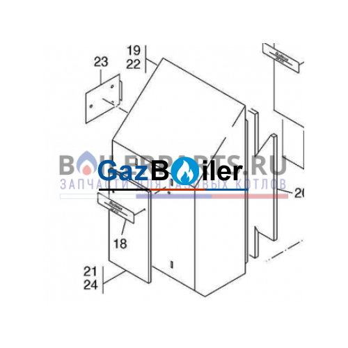 Теплоизоляция G215 4 секции Bosch/Buderus 8718585131