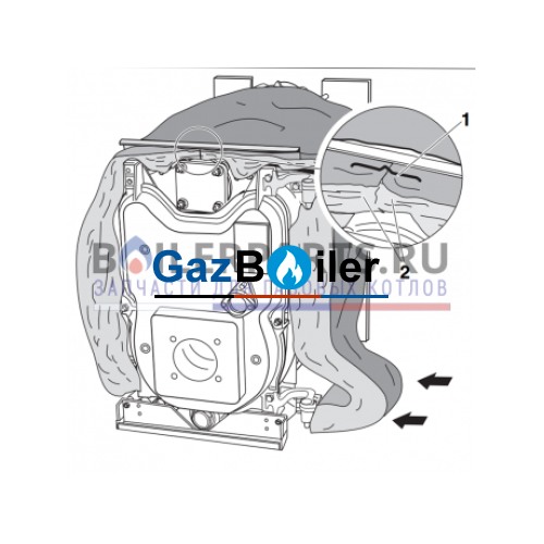 Теплоизоляция 7 секций Logano G215/225 Bosch/Buderus 8718585012