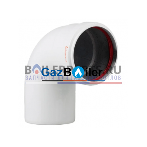 Отвод (алюм.) 87гр., 80мм, белый Protherm 0020199429