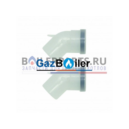 Отвод 45° из жёстких труб Dn 80 PP (2 шт.) Vaillant 303259