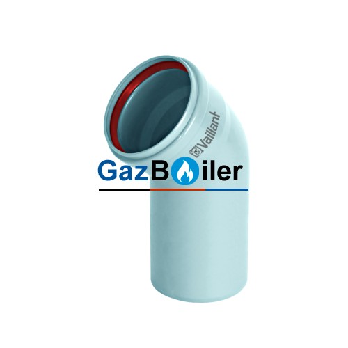 Отвод 45° для труб Vaillant D80/80 мм 300834