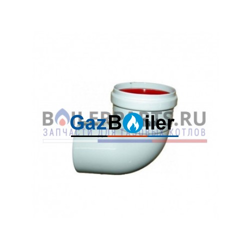Отвод 90° для труб Vaillant D80/80 мм 300818