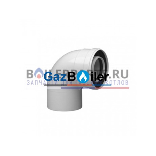 Коаксиальный отвод 87гр. диаметр 80/125 мм BAXI 71408871