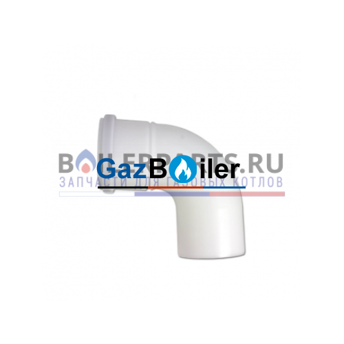 Колено дымохода 87° D80 из полипропилена (1 шт.) Viessmann 7194314