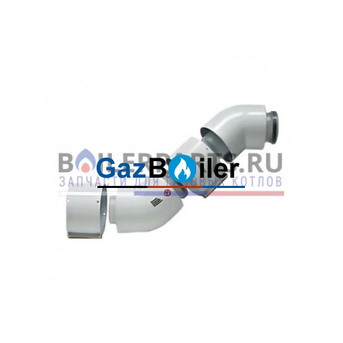 Отвод телескопический 15° Vaillant D60/100 303820