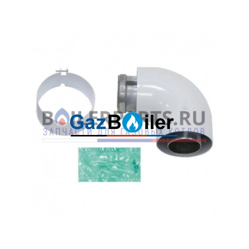 Отвод 90° для коаксиальных труб Vaillant DN60/100 мм 303808