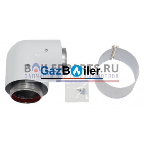 Отвод 87° для труб Vaillant D80/125 мм 303610