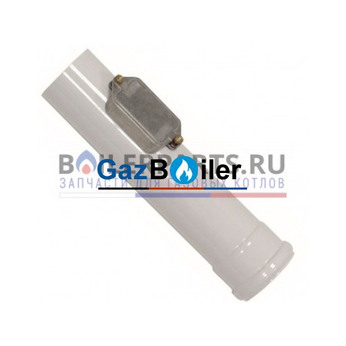 Удлинительная труба 0,35 м с ревизией Vaillant D80/80 мм 303092