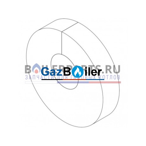 Розетка фланцевая D150x55x40 белая SU300 / SM400/5 Bosch/Buderus/Junkers 87185422370