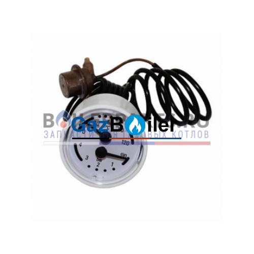 Термоманометр 0-4 бар и 0-120°C для котлов Buderus (87440400) 87215744040 G