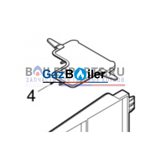 Крышка модуля управления для Logamax U032-24K Bosch/Buderus 87054000690