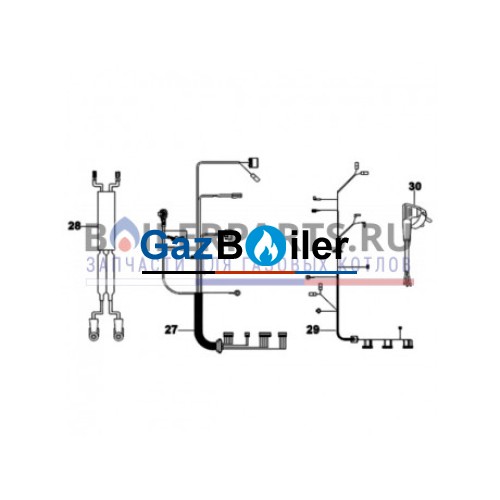 Комплект кабелей GB172-35/42 i Bosch/Buderus/Junkers 87186486100