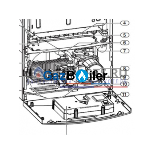 Панель к блоку управления WBN2000 (FD=754, 755) Bosch/Buderus/Junkers 87186507490