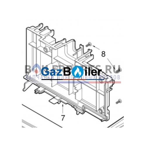 Крышка модуля управления для Logamax U032-24K Bosch/Buderus 87054000560