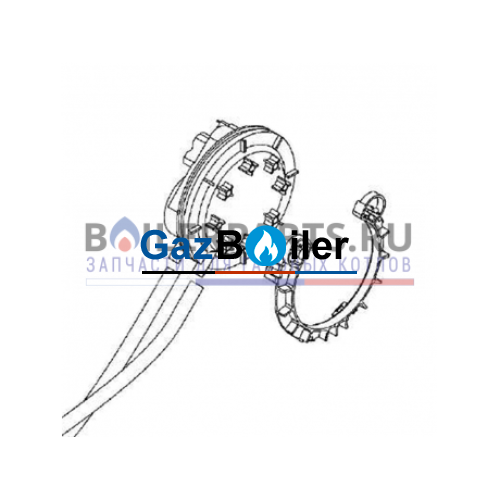 Крепёж U042-24K / U152 / ZSA 24–2A Bosch/Buderus/Junkers 87160113770