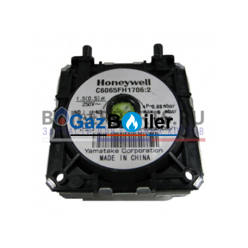 Прессостат (реле давления дыма) Honeywell Р=0.68 mbar max 6 mbar C6065FH1706