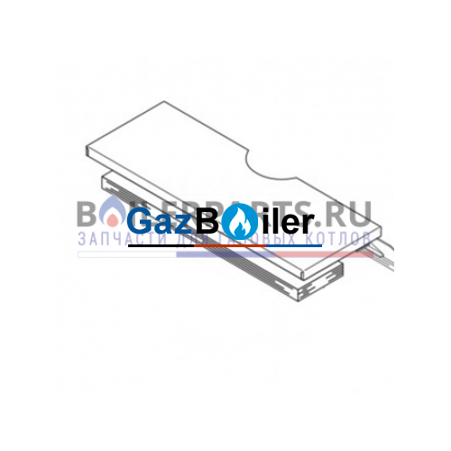 Панель верхняя задняя G334-94 кВт 10 секций Bosch/Buderus 8738127486