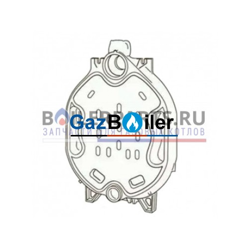 Секция котла GE515 (задняя) (новый 87185721900) Buderus - Bosch 63011546