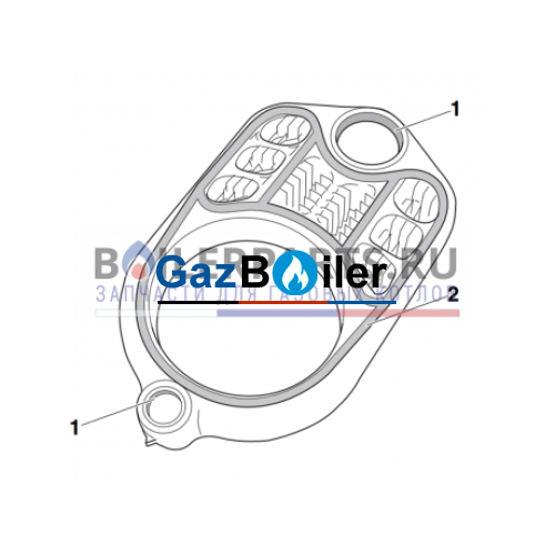 Секция котла G215 (средняя) (новый 8718585004) Bosch/Buderus 87185722190