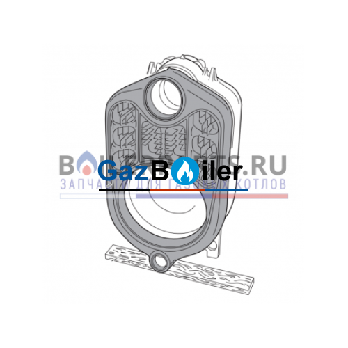 Секция котла G215 (задняя) (новый 8718585003) Bosch/Buderus 87185722200