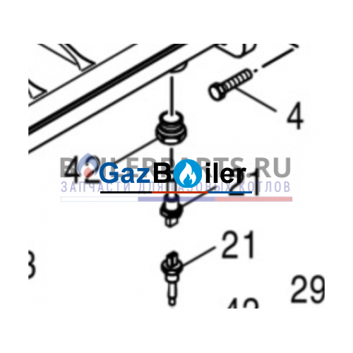 Переходник 1/2x1/4 GB402 320-620kW / GB402-620 G20 Bosch/Buderus/Junkers 8718582109