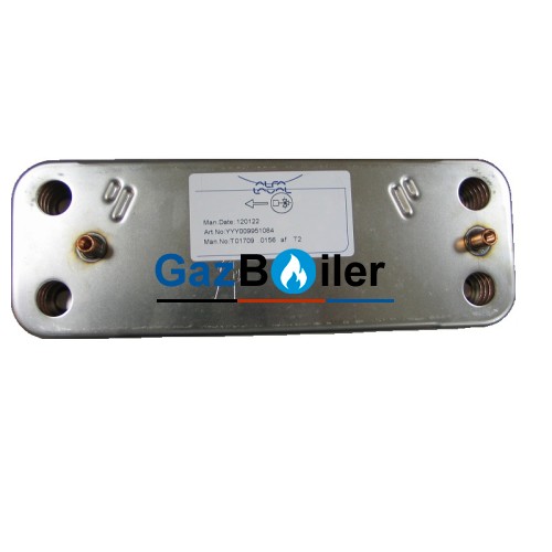 Теплообменник Baxi/Westen вторичный ГВС 12 пластин (568670 G) BAXI ECO 3 COMPACT / WESTEN PULSAR, BAXI ECO / WES