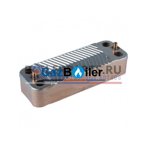 Теплообменник вторичный ГВС Zilmet для Kentatsu, Baltgaz Turbo 17B1901230