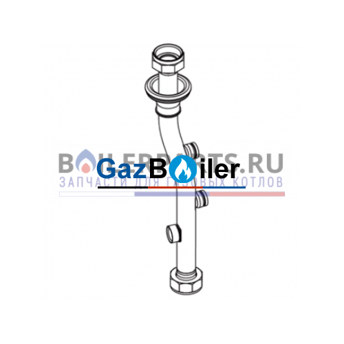Труба подающая ZSA24-2A_ZWA24-2A (FD >=204) Bosch/Buderus/Junkers 87186422360
