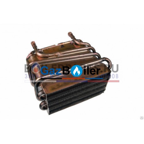 Теплообменник первичный Junkers/Bosch GAZ 3000W 2DHKE  (основной, 87054063180) для Buderus (87054064280)