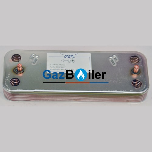 Теплообменник ГВС пластинчатый вторичный на 10 пластин Baxi 711612600 G