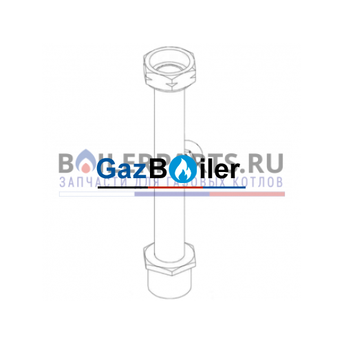 Труба обратной линии Tronic 3000/3500 Bosch/Buderus/Junkers 8738104742