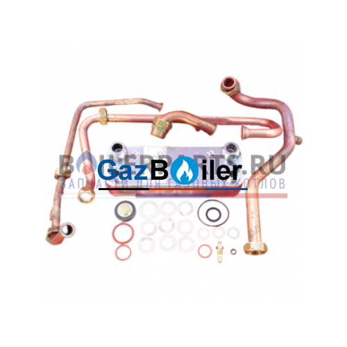 Теплообменник пластинчатый котлов Vaillant T3, T4 с переходниками 065034