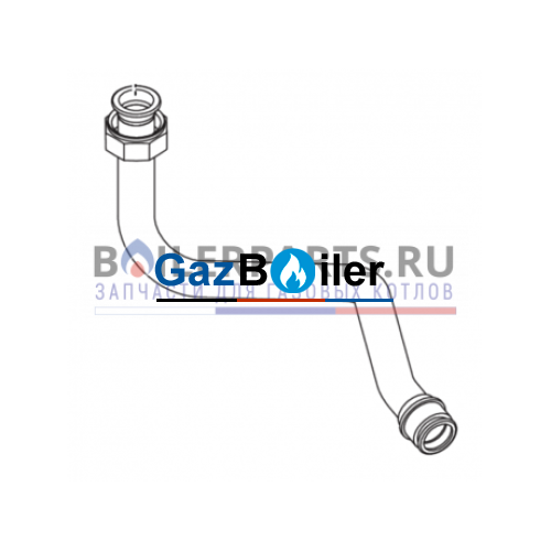 Подводящая трубка ZSA 24-2A / ZWA 24-2K Bosch/Buderus 87160120780