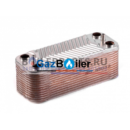 Теплообменник вторичный (ГВС) 22 пластин для котлов Koreastar ks90268980
