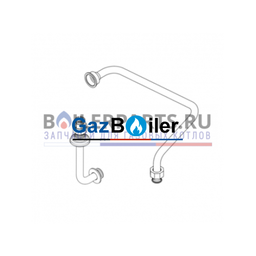 Подводящая трубка ZWA 24-2A / ZWA 24-2K Bosch/Buderus 87160120790