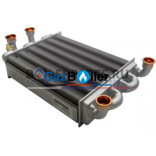Теплообменник битермический BAXI MAIN, MAIN FOUR 18 кВт, Westen QUASAR D 24F, турбированные версии артикул 5700520 G