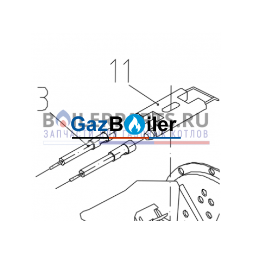 Разветвитель запального кабеля Logatop GZ2-GZ4 (95.24200-4001) Buderus 7747209560